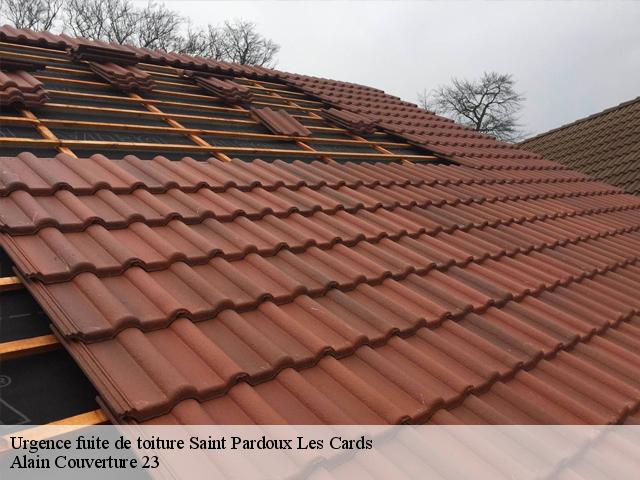 Urgence fuite de toiture  saint-pardoux-les-cards-23150 Alain Couverture 23