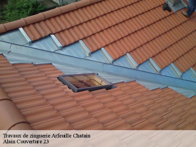 Travaux de zinguerie  arfeuille-chatain-23700 Alain Couverture 23