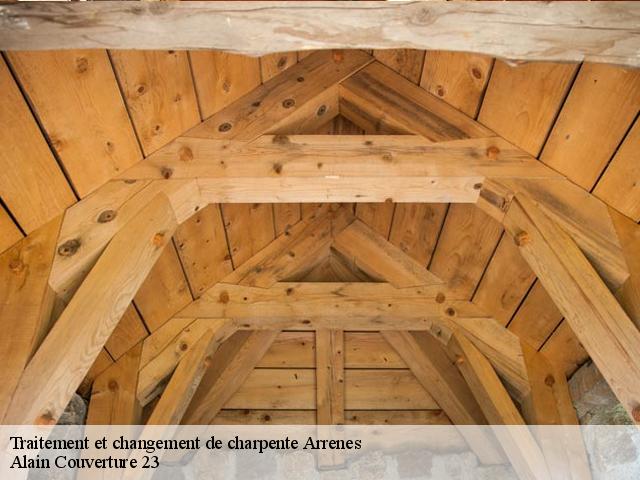 Traitement et changement de charpente  arrenes-23210 Alain Couverture 23