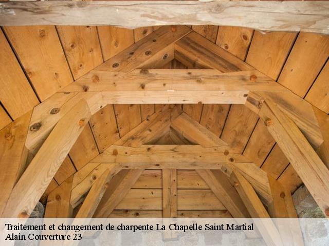 Traitement et changement de charpente  la-chapelle-saint-martial-23250 Alain Couverture 23