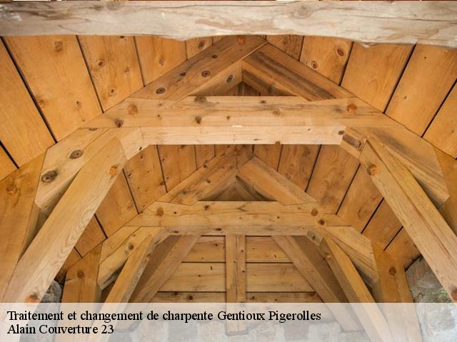 Traitement et changement de charpente  gentioux-pigerolles-23340 Alain Couverture 23